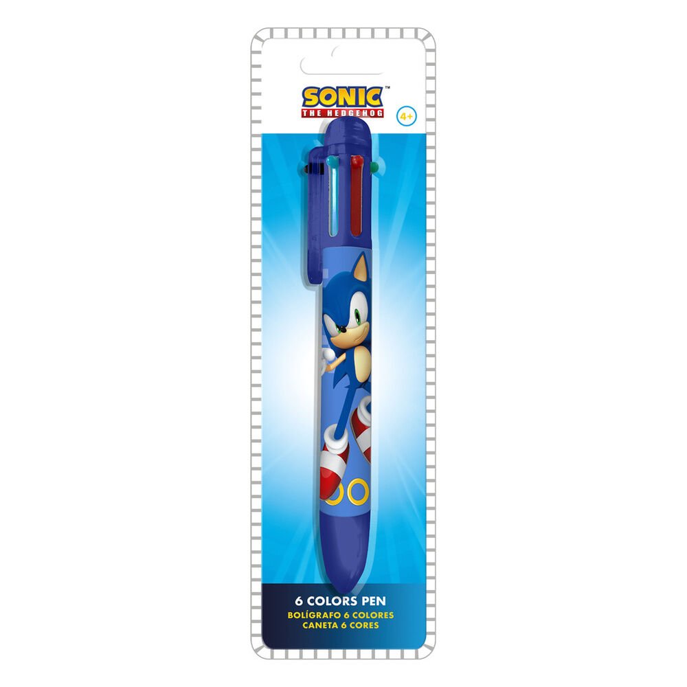 Sonic the Hedgehog 6 colour pen