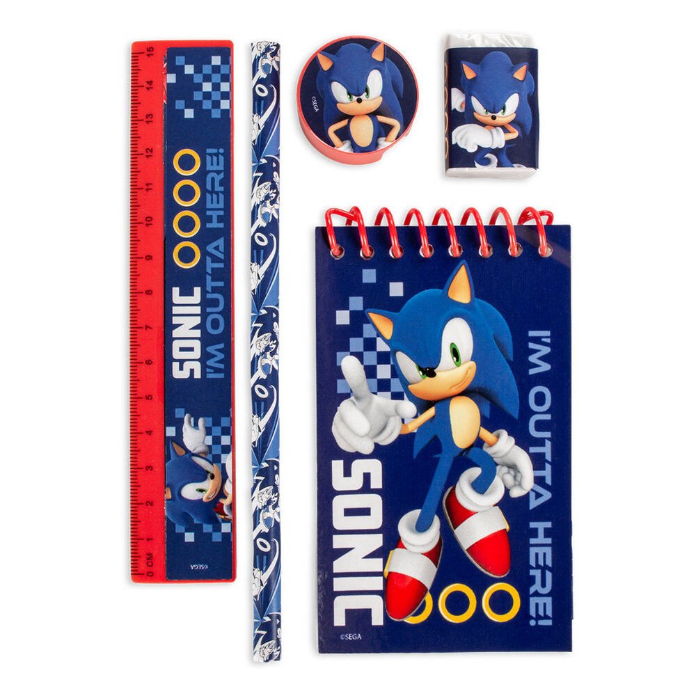 Sonic the Hedgehog stationery set 5 pcs - Image 3