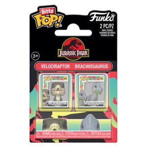 Bitty POP pack 2 figures Jurassic Park Velociraptor & Brachiosaurus
