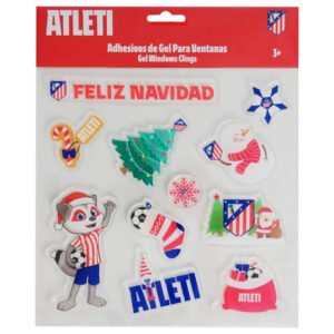Atletico de Madrid Christmas gel window stickers