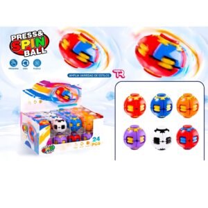 Press & Spin Ball anti-stress sensory puzzle
