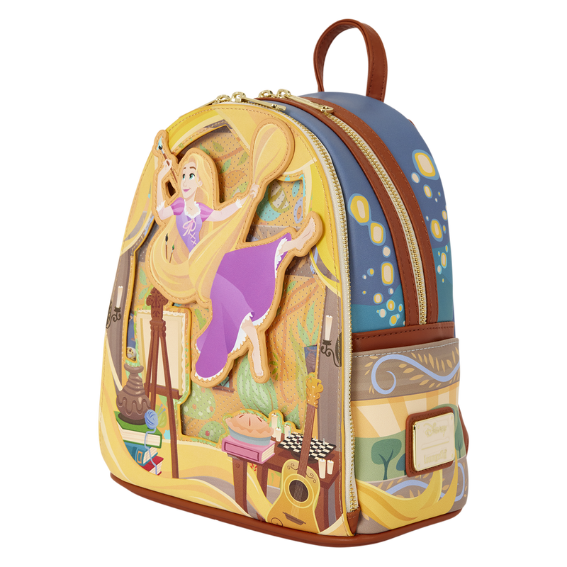 Loungefly Disney Tangled Rapunzel Glow Pin Trader backpack 26cm - Image 3