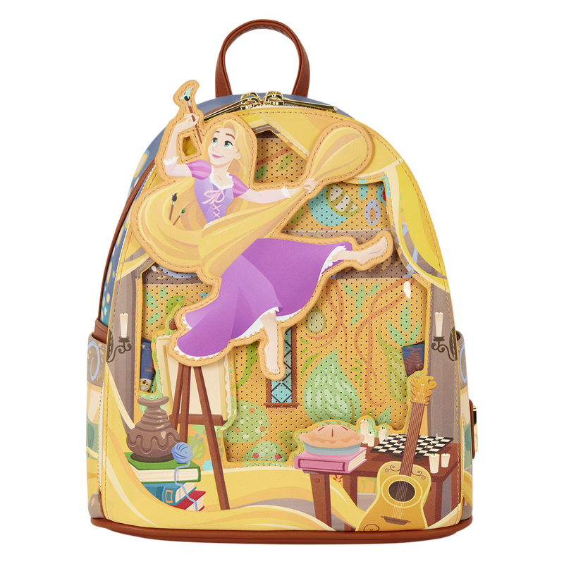 Loungefly Disney Tangled Rapunzel Glow Pin Trader backpack 26cm - Image 5