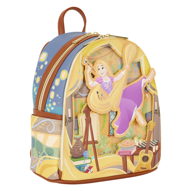 Loungefly Disney Tangled Rapunzel Glow Pin Trader backpack 26cm - Image 6