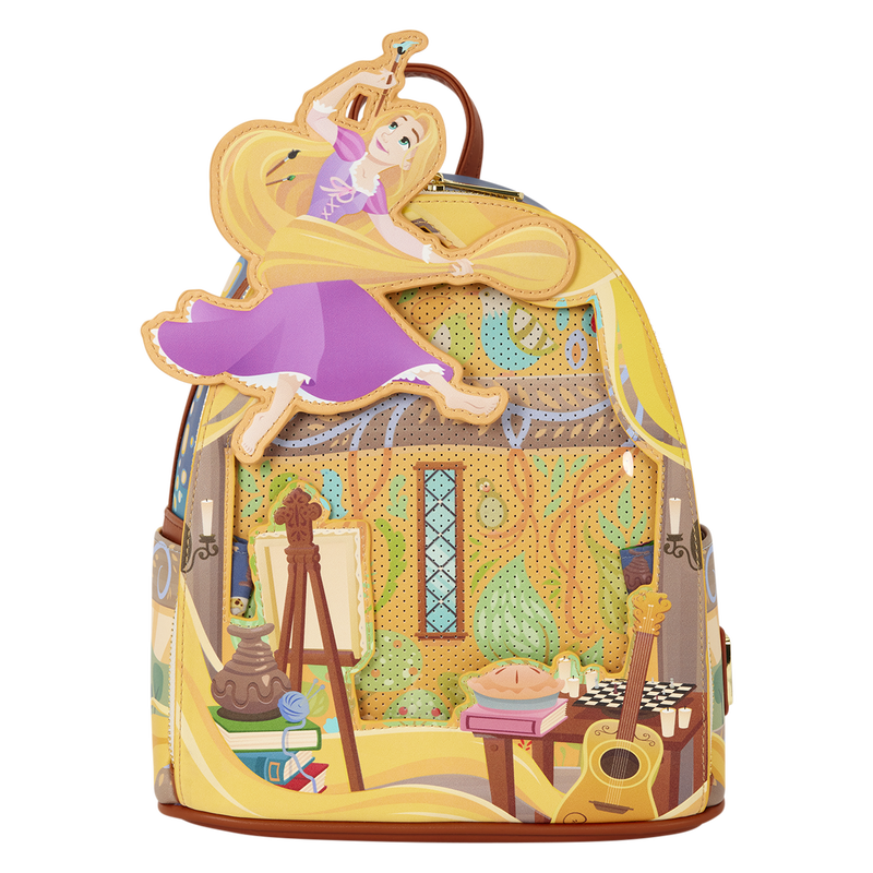Loungefly Disney Tangled Rapunzel Glow Pin Trader backpack 26cm - Image 9