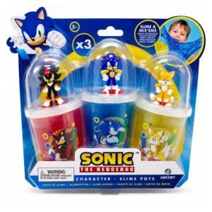 Sonic The Hedgehog pack 3 slime + figure