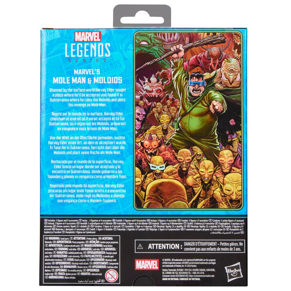 Marvel Fantastic Four Marvels Mole Man & Moloios pack 3 figures 15cm - Image 14