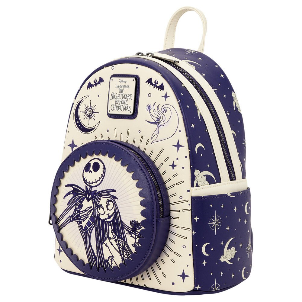 Loungefly Disney Nightmare Before Christmas Jack Skellington & Sally Night Sky backpack 26cm - Image 4