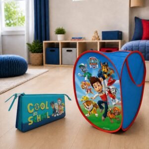 Paw Patrol Toy Storage Bin + Pencil Case Offer Pack