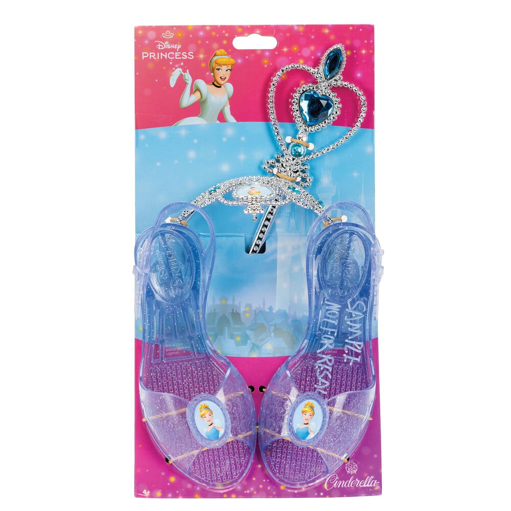 Disney Princess assorted Shoes + Tiara + Wand Set - Image 3