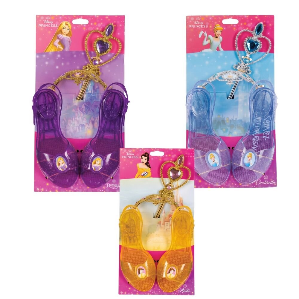 Disney Princess assorted Shoes + Tiara + Wand Set - Image 7
