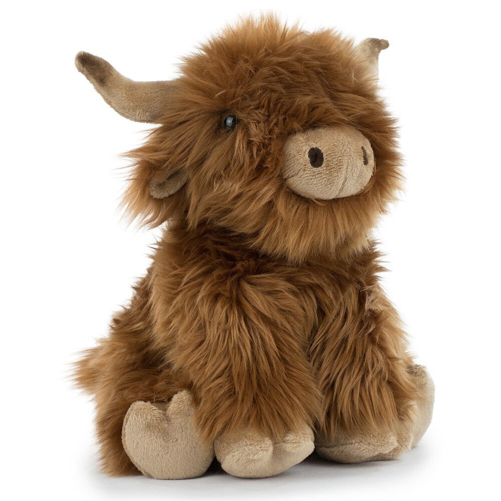 Realistic Animals Highland Cow plush toy 27cm