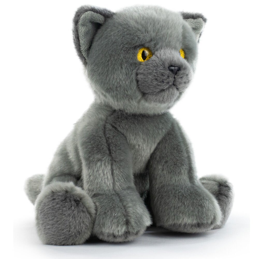 Realistic Animals Russian Blue Cat plush toy 25cm