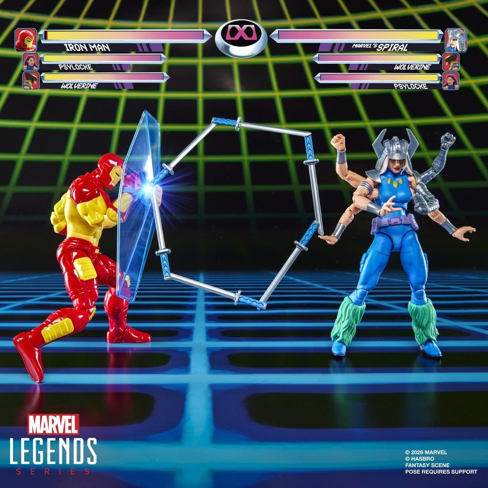 Marvel Games Iron Man Vs Marvels Spiral pack 2 figures 15cm