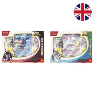 English Pokemon 30 Anniversary Sylveon / Greninja assorted Card Game blister
