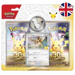 English Pokemon 30 Anniversary Blister pack cards