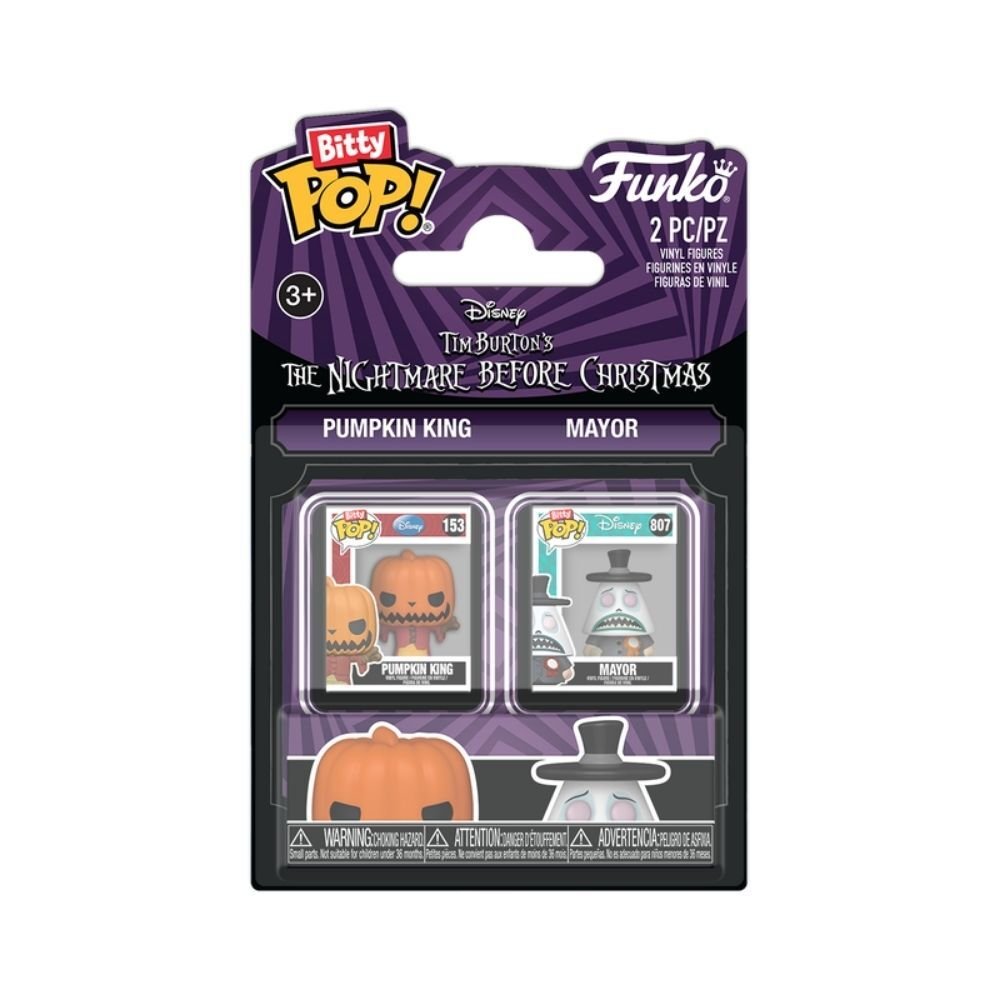 Bitty POP pack 2 figures Disney The Nightmare Before Christmas Pumpkin King & Mayor