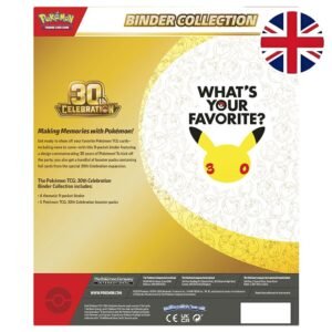 English Pokemon 30 Anniversary Card Game album