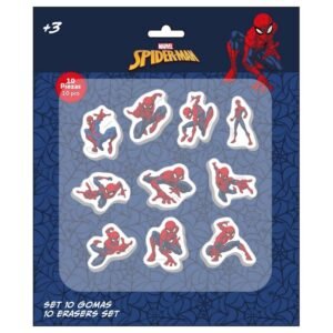 Marvel Spiderman pack 10 erasers