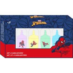 Marvel Spiderman pack 4 highlighters