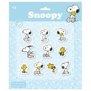 Snoopy pack 10 erasers