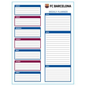 FC Barcelona Weekly Planner