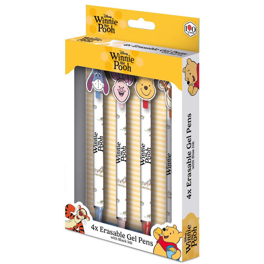 Disney Winnie the Pooh Hunny pack 4 erasable gel pen