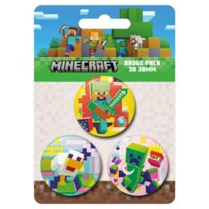 Minecraft set 3 badges