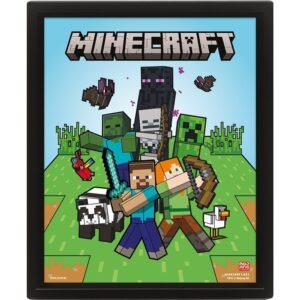 Minecraft 3D lenticular poster