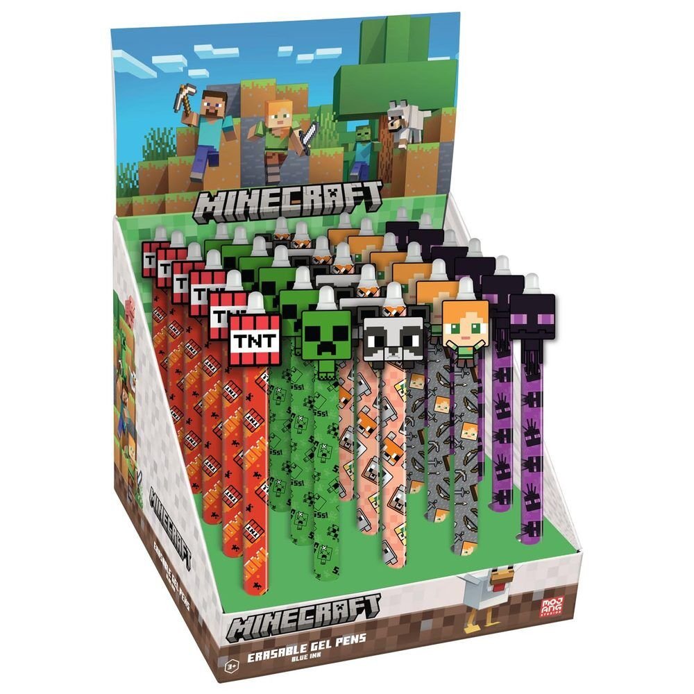 Minecraft assorted erasable pen