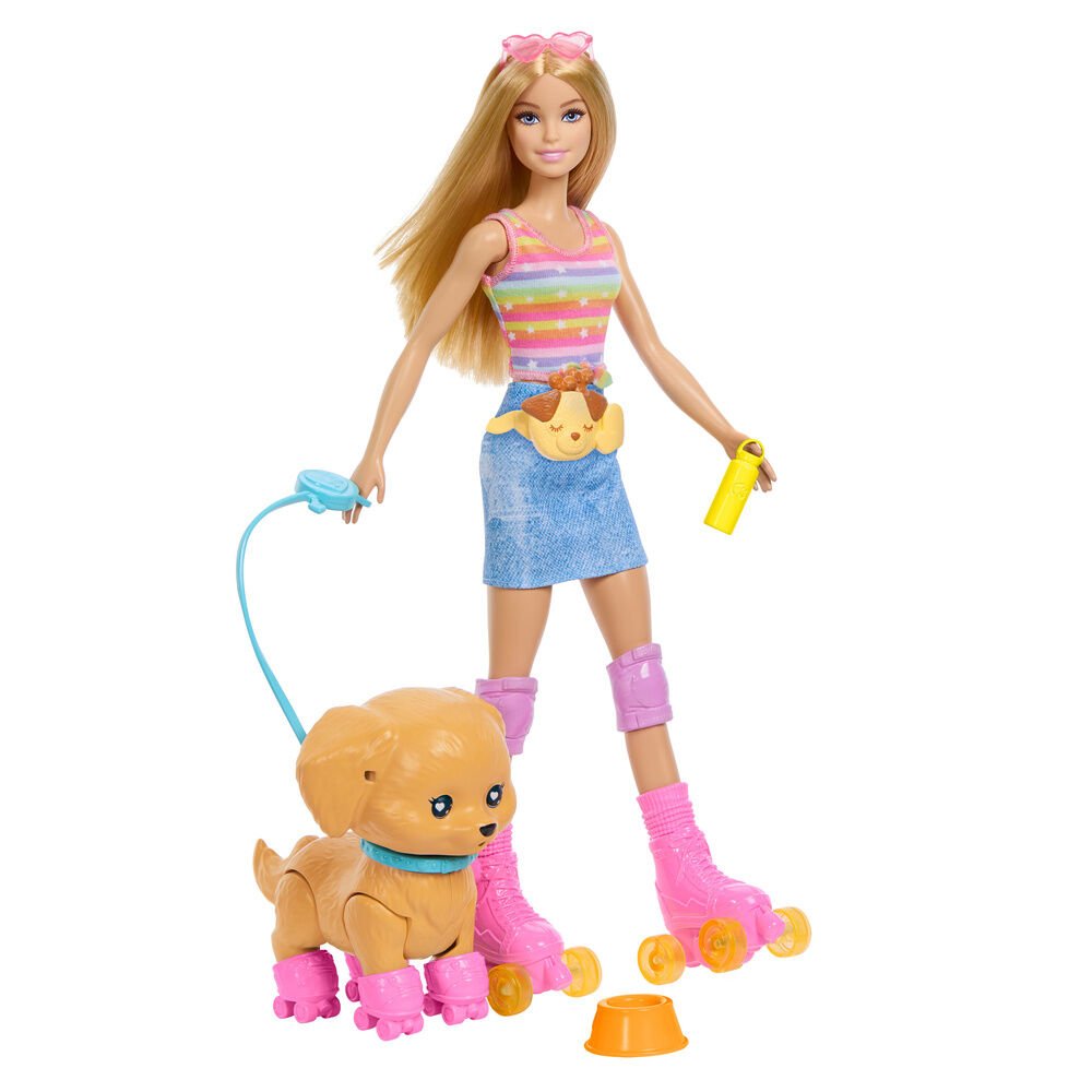Barbie doll with puppy