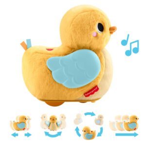 The Duckling Runs and flaps its wings