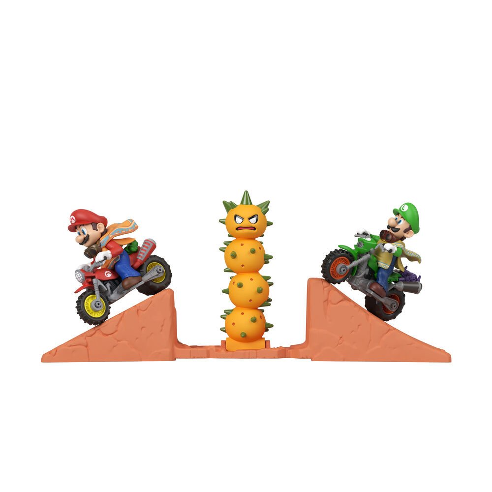 Hot Wheels Super Mario Galaxy Desert Jump Mario & Luigi pack 2 figures - Image 2