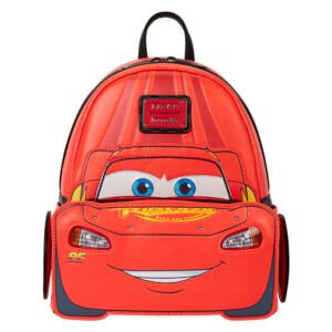 Loungefly Disney Pixar Cars 20th Anniversary Lightning McQueen Metallic Light-Up backpack 26cm