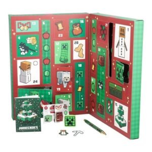 Minecraft stationery advent calendar