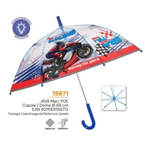 Motorbike manual umbrella 45cm