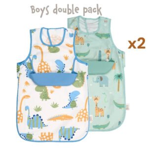 Set of 2 waterproof pocket aprons