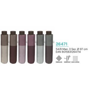 Stripes assorted manual folding umbrella 54cm