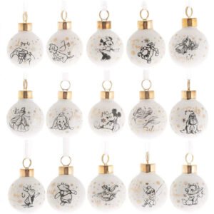 Disney Characters Set of 15 Ceramic Christmas baubles