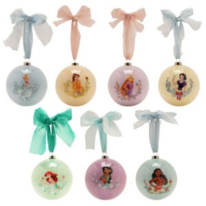 Disney Princess Set of 7 Christmas baubles