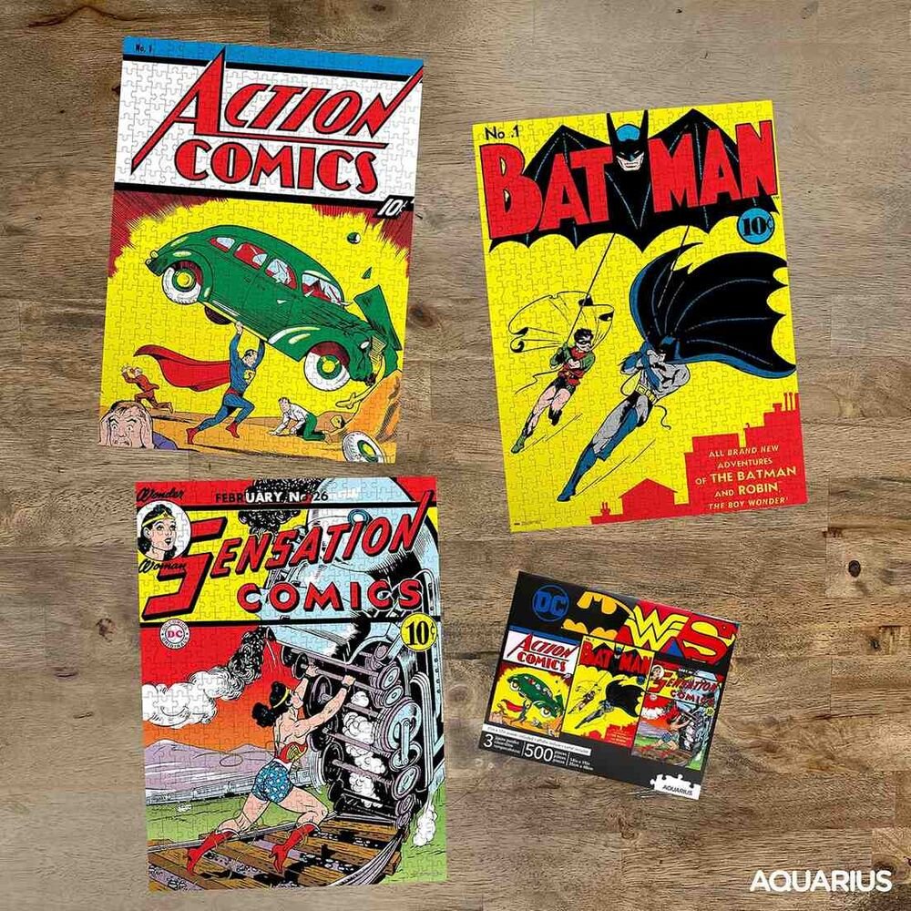 DC Comics 3 puzzles set 500pcs
