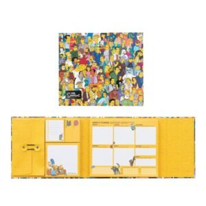 The Simpsons weekly planner with sticky notes