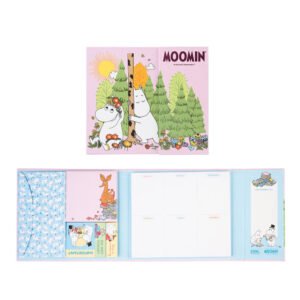 Moomin weekly planner with sticky notes