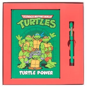 Ninja Turtles A5 notebook + pen