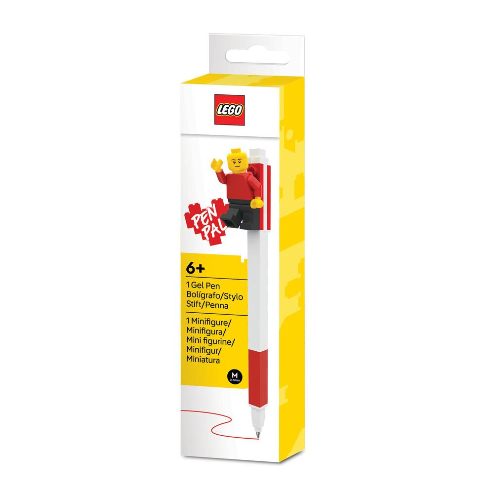 Lego red gel pen with minifigure