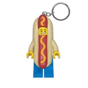 Lego Hot Dog Man keychain light