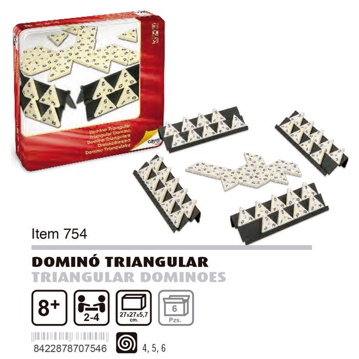 Metal box Triangular Dominoes - Image 3