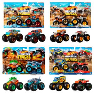 Hot Wheels Monster Trucks assorted pack 2 demolition doules