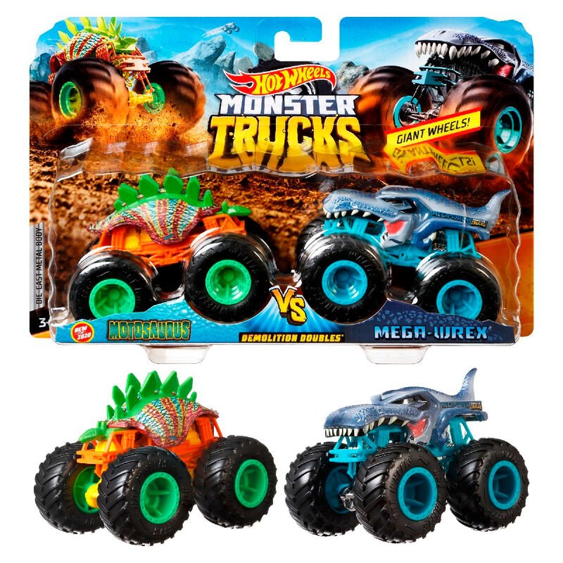 Hot Wheels Monster Trucks assorted pack 2 demolition doules - Image 3