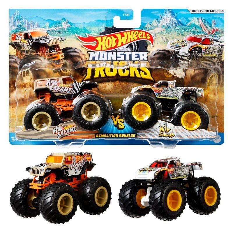 Hot Wheels Monster Trucks assorted pack 2 demolition doules - Image 4